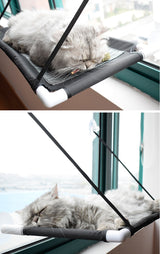 Double Layer Pet Hanging Beds Cats Shelves Bearing 15kg Cat Sunny Window Seat Mount Pet Cat Sleeping Hammock Cat Bed Accessories