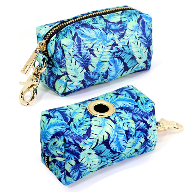 Portable Dog Poop Bag Dispenser Pouch Printed Dogs Poop Waste Bag Holder Pets Supplies Garbage Snack Bags For Outdoor Walking