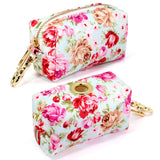 Portable Dog Poop Bag Dispenser Pouch Printed Dogs Poop Waste Bag Holder Pets Supplies Garbage Snack Bags For Outdoor Walking