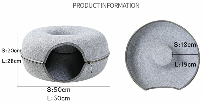 Cat bed tunnel Pet Cats Tunnel Interactive Play Toy  Dual Use Indoor Toys Kitten Exercising Products Cat Training Toy