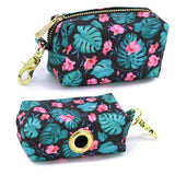 Portable Dog Poop Bag Dispenser Pouch Printed Dogs Poop Waste Bag Holder Pets Supplies Garbage Snack Bags For Outdoor Walking