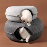 Cat bed tunnel Pet Cats Tunnel Interactive Play Toy  Dual Use Indoor Toys Kitten Exercising Products Cat Training Toy