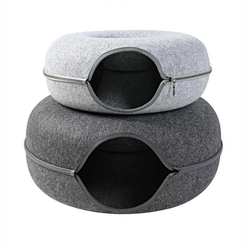Cat bed tunnel Pet Cats Tunnel Interactive Play Toy  Dual Use Indoor Toys Kitten Exercising Products Cat Training Toy