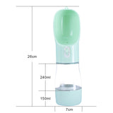 Pet Dog Water Bottle Feeder Bowl Portable Water Food Bottle Pets Outdoor Travel Drinking Dog Bowls Water Bowl for Dogs