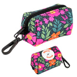 Portable Dog Poop Bag Dispenser Pouch Printed Dogs Poop Waste Bag Holder Pets Supplies Garbage Snack Bags For Outdoor Walking