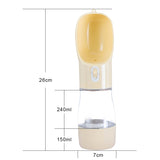 Pet Dog Water Bottle Feeder Bowl Portable Water Food Bottle Pets Outdoor Travel Drinking Dog Bowls Water Bowl for Dogs