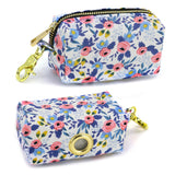 Portable Dog Poop Bag Dispenser Pouch Printed Dogs Poop Waste Bag Holder Pets Supplies Garbage Snack Bags For Outdoor Walking