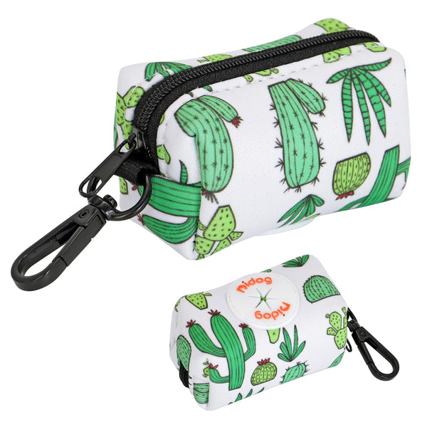 Portable Dog Poop Bag Dispenser Pouch Printed Dogs Poop Waste Bag Holder Pets Supplies Garbage Snack Bags For Outdoor Walking