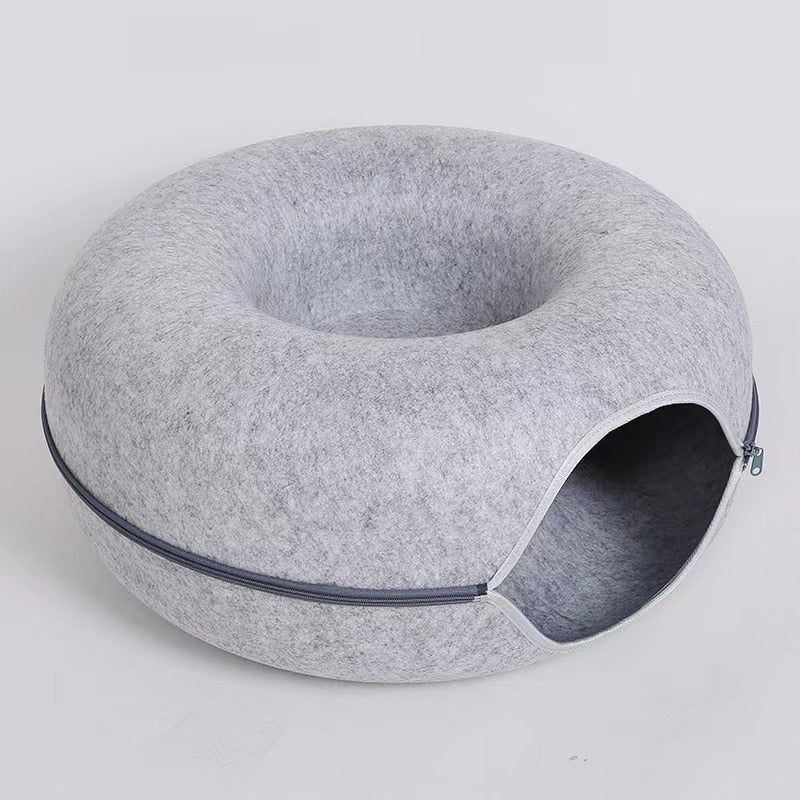 Cat bed tunnel Pet Cats Tunnel Interactive Play Toy  Dual Use Indoor Toys Kitten Exercising Products Cat Training Toy