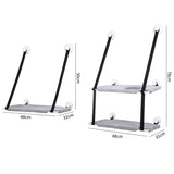 Double Layer Pet Hanging Beds Cats Shelves Bearing 15kg Cat Sunny Window Seat Mount Pet Cat Sleeping Hammock Cat Bed Accessories