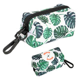 Portable Dog Poop Bag Dispenser Pouch Printed Dogs Poop Waste Bag Holder Pets Supplies Garbage Snack Bags For Outdoor Walking